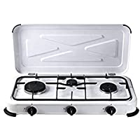 REPORSHOP - Bcalpe Bg03Bsm Cocina Gas 3 Fuegos Blanco 334X605X10 Cm